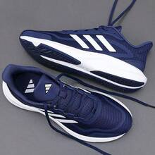 Adidas 阿迪達斯男鞋一年四季可穿運動鞋男士跑步鞋新款厚網輕便避震休閒鞋 - 深藍色 - 查看 2