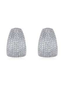 Bông tai Moissanite bạc 925, thiết kế tối giản sang trọng, không gây dị ứng, chống oxy hóa, đa năng, quà tặng cho Ngày Valentine, Ngày của Mẹ, đám cưới, lễ đính hôn, sinh nhật, đựng trong hộp quà. - Bạc - Xem 6