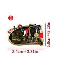 1 chiếc nam châm tủ lạnh 3D trang trí thủ công mỹ nghệ du lịch sáng tạo, nhãn dán tủ lạnh trang trí nhà cửa, nam châm trang trí kiến trúc, phong cảnh và văn hóa. - nhãn dán từ tính - Xem 16