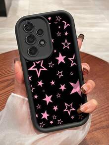 1 khung ảnh hình bầu trời sao màu hồng sáng tạo, tương thích với iPhone 7/8/X/XR/XS Max/11/12/13/14/15/16/17 Pro Max, Galaxy A14/A15/A16/A17/A04/A05/A06/A07/A54/A55/A56/A57/A34/A35/A36/A37/S26/S26 Plus/S26 Ultra, Transsion SMART7/8, G05, Honor 400/400 Pro/400 Lite, ốp lưng điện thoại mềm mại bao phủ toàn diện. - Mắt đen thiên đường - Xem 3