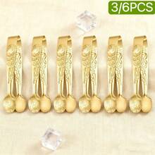 3个/6个装奢华金色迷你夹子，玫瑰图案糖夹，冰夹，高品质不锈钢小型餐具夹，冰夹，可爱茶会餐具夹，适用于咖啡馆、婚礼、情人节、新年、母亲节、生日等场合 - - - 查看 6