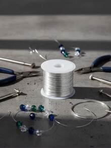 Alambre De cobre de alta Calidad para almbrismo 15mts - Plateado - Ver 2