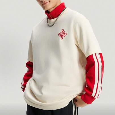  adidas originals CNY馬年限定新年款 運動寬鬆圓領短袖T卹 男女同款