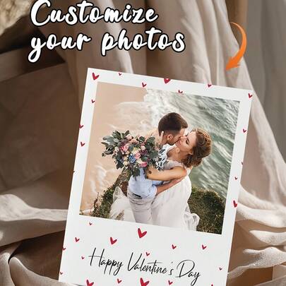 20pcs/50pcs Customized Wedding Greeting Cards, Suitable For Newlyweds, Brides, Grooms, Lovers, Personalized With Names And Dates