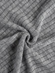 2026 Spring/Summer New Fashion Slim Fit V-Neck Grey Long Sleeve Knit Cardigan For Women - Grey - View 8