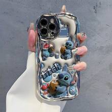 This Brand-New Disney Lilo & Stitch Phone Case Features A Cute And Playful Expression, A Simple And Stylish Appearance, And A Smooth Feel.Made Of Cute And Eye-Catching TPU Material With A 2D Wave Texture, It Includes Camera Protection, Cute Phone Case,Iphone17 Pro Max Case,Polka Dot,Travel Must Haves.Making It An Ideal Choice For Girls. Compatible With IPhone17/16/15/14/13/...12 Mini Pro Max Pro Plus XRXS. It's The Perfect Gift For Friends And Family. Stylish Phone Case, Fun Expression Design, Lightweight And Durable. Cute Phone Case,Iphone17 Pro Max Case,Polka Dot,Travel Must Haves. - Silver - View 3