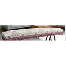 1pc Guzheng Dust Cover, Universal 135cm Tassel Satin Carved Guzheng Dust Cover, Double-Sided Carved Guzheng Dust Cover - Multicolor - View 16