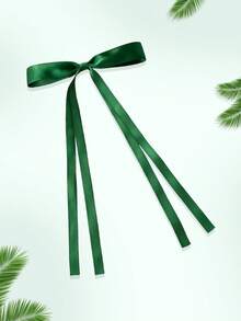 1Pc 6 Inch Hair Bow Fashionable Teens Girl Tassel Ribbon Bowknot Hair Bows With Clips With Small Long Tail For Festivals Party - A - View 19