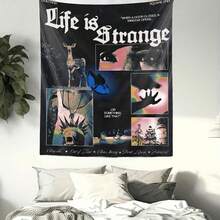 1件 Life Is Strange 塔罗牌嬉皮风格挂毯 - 色彩鲜艳的涤纶装饰品，印有励志名言和艺术拼贴图案，非常适合卧室、宿舍或客厅家居装饰，打造嬉皮风格房间。 - 1PC - 查看 4