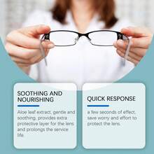 Réparateur de rayures pour lentilles, restauration des lentilles en verre rayées ou givrées. Convient pour enlever les rayures sur les lunettes - Solution pour enlever les rayures des lentilles 100 ml - Voir 6