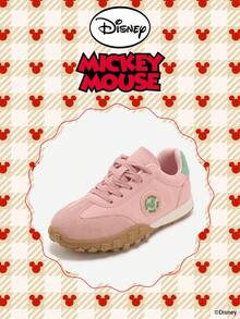 Disney 1 Pair Kids' Sneakers, Suitable For Daily Wear, Festivals, Sports, Outdoor Activities, Comfortable, Non-Slip, Durable, Breathable (Boys' Sneakers, Boys' Skate Shoes, Kids' Sports Shoes, Girls' Sneakers, Girls' Skate Shoes) - Pink - View 2