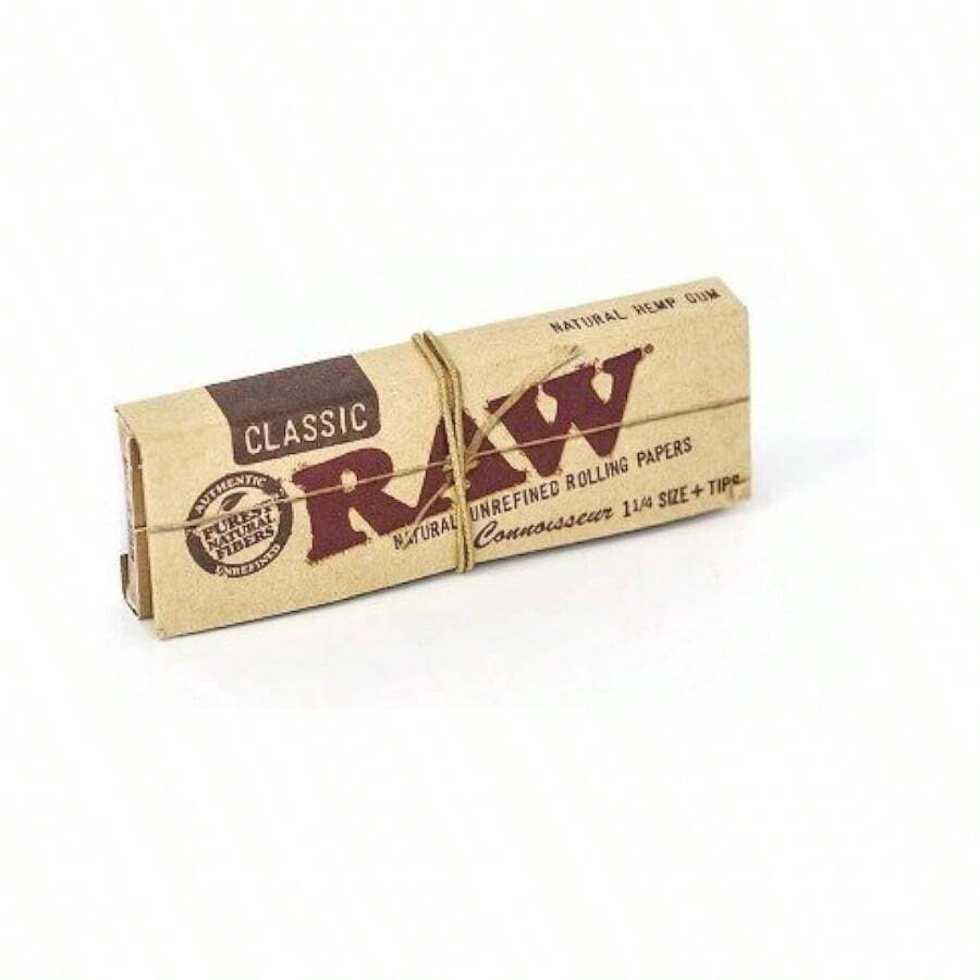 Classic Connoisseur 1.25 1 1/4 Rolling Paper With Tips 1 Pack For Smoking Use Premium White Paper Smooth Rolling Experience - 最初的 - 查看 1