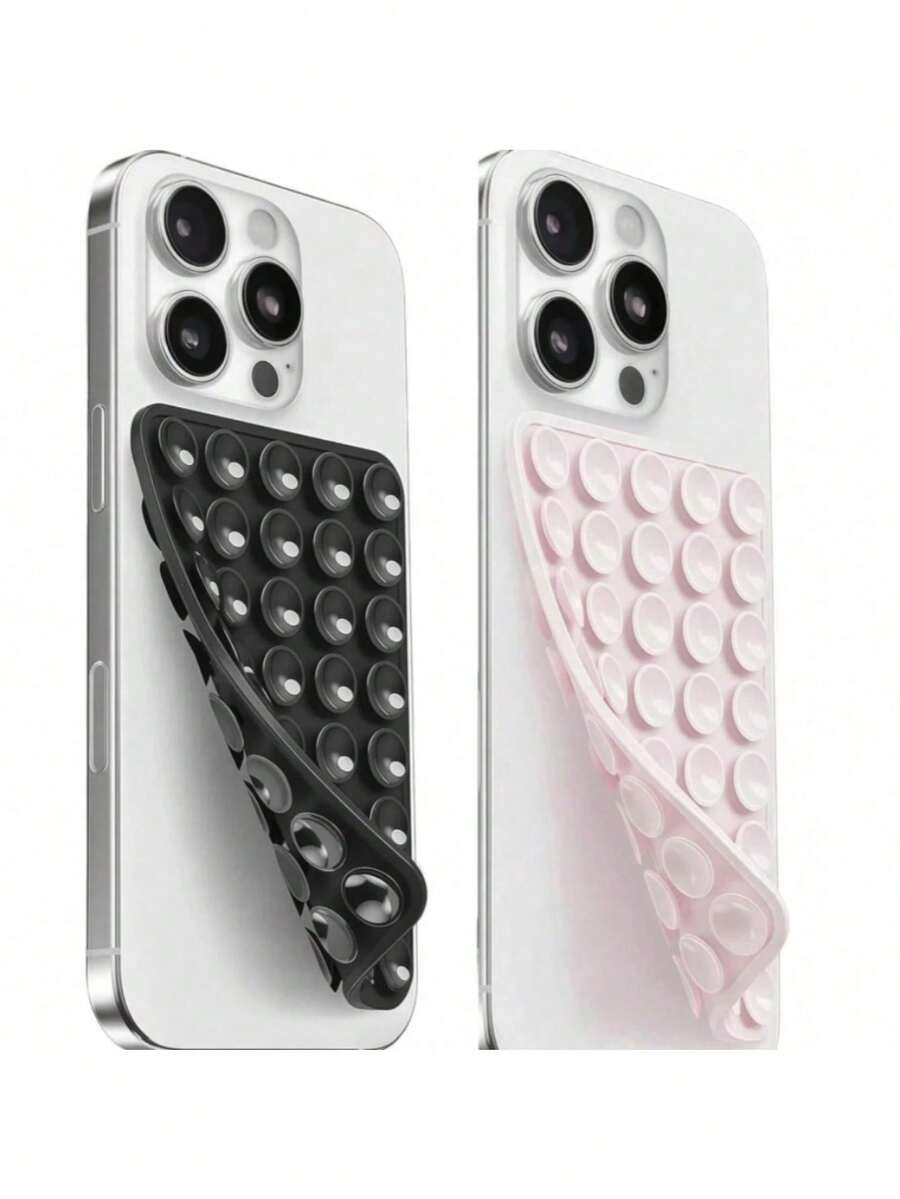 40 piezas de ventosa de silicona para teléfono, un pequeño regalo adecuado para amigos, novias y compañeros de clase compatible con iPhone, teléfono Android, regalo para cumpleaños, familia, amigos, soporte de teléfono para baño, soporte de teléfono, accesorios de teléfono, soporte adhesivo - Multicolor - Ver 1