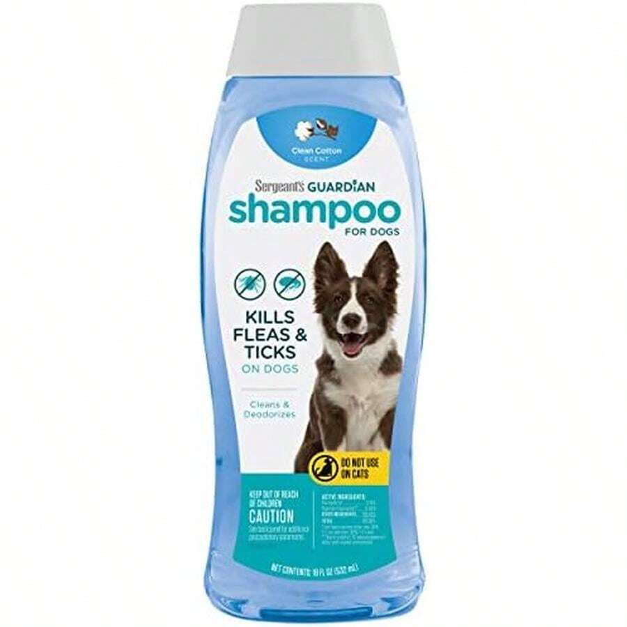 Sergeant's Guardian Flea & Tick Dog Shampoo, Clean Cotton Scent, 18 Oz. - / - View 1