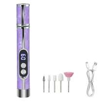 Rechargeable Electric Nail Grinder, Nail Drill Kit, Multi-Function Nail Polisher, USB Rechargeable - Thick Nail Grinding Nail Sanding Machine, 180mAh Lithium Battery Long Lasting, Professional Multi-Speed Electric Nail File, Nail Polishing Care Shaping Tool, Manicure Professional Grinding Tool, Nail Lamp & Grinder 2-In-1, Great Gift For Women, High Quality And Affordable - Nhiều màu - Xem 8
