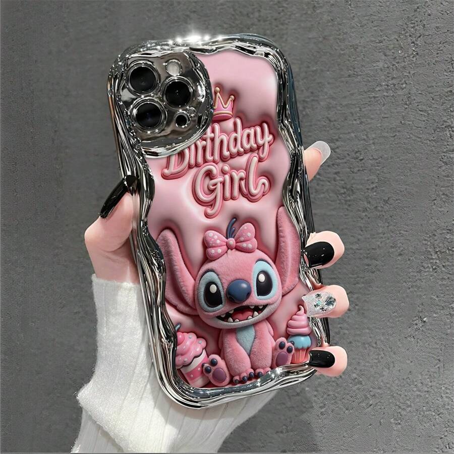 This Brand-New Disney Lilo & Stitch Phone Case Features A Cute And Playful Expression, A Simple And Stylish Appearance, And A Smooth Feel.Made Of Cute And Eye-Catching TPU Material With A 2D Wave Texture, It Includes Camera Protection, Cute Phone Case,Iphone17 Pro Max Case,Polka Dot,Travel Must Haves.Making It An Ideal Choice For Girls. Compatible With IPhone17/16/15/14/13/...12 Mini Pro Max Pro Plus XRXS. It's The Perfect Gift For Friends And Family. Stylish Phone Case, Fun Expression Design, Lightweight And Durable. Cute Phone Case,Iphone17 Pro Max Case,Polka Dot,Travel Must Haves. - Silver - View 1
