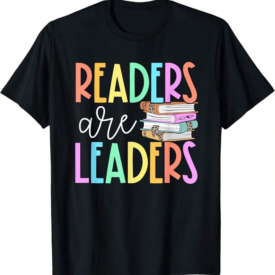 Camiseta para mujer maestra, amante de los libros, líderes - Negro 1 - Ver 1