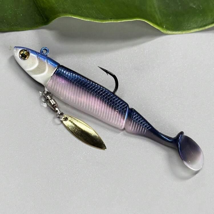 9cm 21.8g Lead Head Soft Bait Fishing Lure - Dusty Blue - View 4