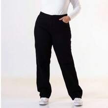 Women's Plus Size Wide Leg Jeans, Sizes 46 To 54, Very High Quality - 黑色 - 查看 2