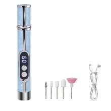 Rechargeable Electric Nail Grinder, Nail Drill Kit, Multi-Function Nail Polisher, USB Rechargeable - Thick Nail Grinding Nail Sanding Machine, 180mAh Lithium Battery Long Lasting, Professional Multi-Speed Electric Nail File, Nail Polishing Care Shaping Tool, Manicure Professional Grinding Tool, Nail Lamp & Grinder 2-In-1, Great Gift For Women, High Quality And Affordable - Nhiều màu - Xem 12