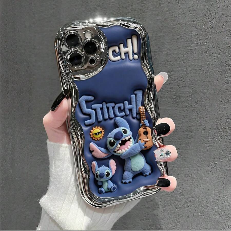 This Brand-New Disney Lilo & Stitch Phone Case Features A Cute And Playful Expression, A Simple And Stylish Appearance, And A Smooth Feel.Made Of Cute And Eye-Catching TPU Material With A 2D Wave Texture, It Includes Camera Protection, Cute Phone Case,Iphone17 Pro Max Case,Polka Dot,Travel Must Haves.Making It An Ideal Choice For Girls. Compatible With IPhone17/16/15/14/13/...12 Mini Pro Max Pro Plus XRXS. It's The Perfect Gift For Friends And Family. Stylish Phone Case, Fun Expression Design, Lightweight And Durable. Cute Phone Case,Iphone17 Pro Max Case,Polka Dot,Travel Must Haves. - 銀色 - 查看 1