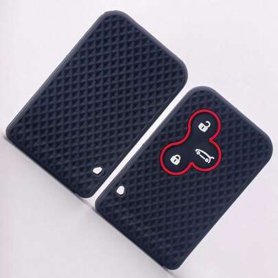 غطاء مفتاح سيليكون عالي الجودة | متوافق مع Renault Scenic/Clio/Logan/Megane 2/Megane 3/Koleos | واقي من الخدش والسقوط ومقاوم للغبار لمفتاح السيارة | فتحات دقيقة للأزرار بدون تداخل إشارة مرنة وغير قابلة للانزلاق