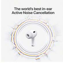 Apple AirPods Pro 3 Wireless Earbuds, Active Noise Cancellation, Live Translation, Heart Rate Sensing,Hearing Aid Feature,Bluetooth Headphones,Spatial Audio, High-Fidelity Sound, USB-C Charging, White - 白色 - 查看 3