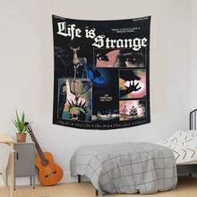 1件 Life Is Strange 塔罗牌嬉皮风格挂毯 - 色彩鲜艳的涤纶装饰品，印有励志名言和艺术拼贴图案，非常适合卧室、宿舍或客厅家居装饰，打造嬉皮风格房间。 - 1PC - 查看 3