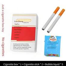 Caja de cigarrillos para soplar burbujas, juguete de alivio del estrés abstracto, caja de cigarrillos falsos realistas, accesorio creativo para fotografía de ambiente, regalo de broma divertido - Multicolor - Ver 5