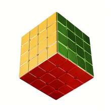SENGSO 镜面反射速拧魔方套装 - 2x2x2、3x3x3、4x4x4、5x5x5 金字塔全息无贴纸魔方，3D益智玩具，个性化闪亮魔方礼物，适合儿童和成人 - 彩色 - 查看 8