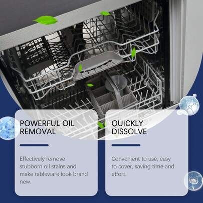 Dishwasher Cleaner & Descaler - Heavy Duty Grease, Limescale & Hard Water Stain Remover | Deep Cleaning Solution For Internal Machine, Spray Arms & Filter | Odor Eliminator & Performance Restorer Active Dishwasher Freshener Deep Cleaning Tablets Liquid Descaler Mineral Deposit Remover Hard Water Booster Rinse Aid Alternative Unclogging