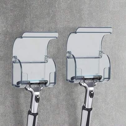 Adhesive Wall Hooks, No Drilling Required, Bathroom Razor Holder, Stainless Steel Door/Wall Hooks, Bedroom Hat Hooks, Bathroom/Kitchen/Bedroom Robe Hooks, Self-Adhesive Waterproof Razor Hooks, Portable Razor Storage Rack, Suitable For Bathroom, Desk, Travel, Reusable, Storage Organizer, Great Gift