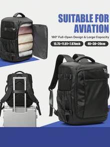Mochila/mochila de viaje de 40x20x30cm aprobada por Ryanair, adecuada para viajes cortos, se ajusta fácilmente debajo del asiento, diseño unisex - Multicolor - Ver 10