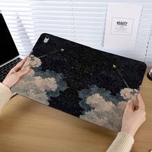 1 pieza Funda protectora magnética con ranura para bolígrafo, soporte de varios ángulos, función de suspensión/activación automática, funda de tableta linda adecuada para Pro/Air, Galaxy A9/S9/S7/S10+, Pad 5/6/7 - Multicolor - Ver 3