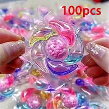 100-5粒/套 6合1洗衣凝珠，强力去污，香氛珠，多功能香氛洗衣清洁珠，持久留香，柔顺衣物，便携式洗衣凝珠，洗衣用品 - 彩色 - 查看 15