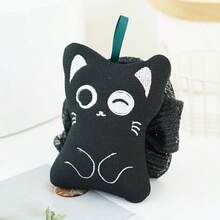 可爱黑色猫咪造型沐浴球，配有挂绳和柔软网状身体磨砂巾。猫咪双面沐浴球磨砂巾。A面为磨砂面，可深层清洁；B面可快速产生5秒柔滑泡沫。 - 彩色 - 查看 9