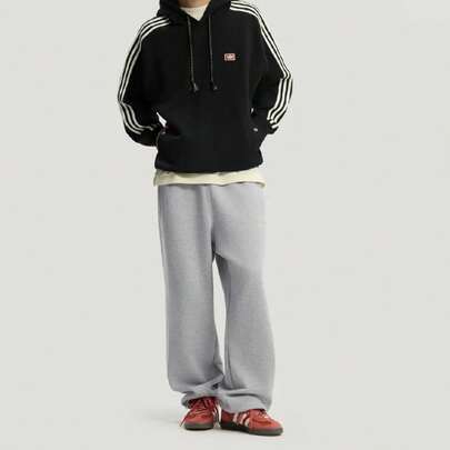  adidas Sportswear 個性百搭中腰束腳休閒運動長褲 男款