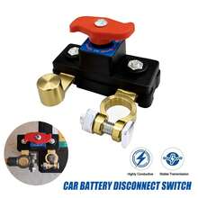 Saklar Pemutus Aki Mobil, Isolator Pemutus Aki Universal, Pemutus Sirkuit Manual, Pelindung Kebocoran Daya, Cocok Untuk Mobil, Truk, Perahu, dan RV - A - View 2