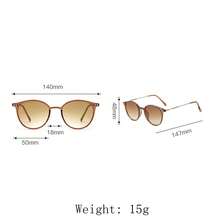1pc Women's Fashion Retro Casual Stylish Glasses - Brown - View 4