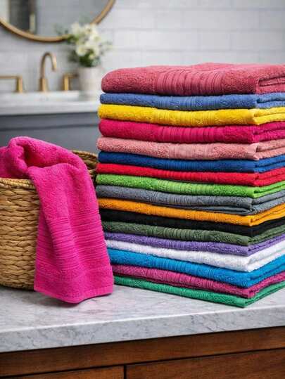 Kit 3 Toalha de Banho Rubi Sortida 75cm x 150cm 100% Algodão Grossa