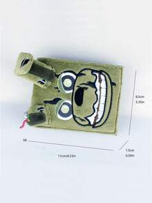 Billetera plegable de piel sintética 3D de alta calidad, portacartas de moda personalizado - Verde Oliva - Ver 9