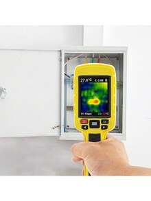 Thermal Imaging Camera, 60x60 (3600 Pixels) IR Resolution Infra-Red Camera With 2.8" Color Display Screen, Built-In SD Card And Li-Ion Battery, For HVAC, Electrical System Automatic Detect - Yellow - View 9