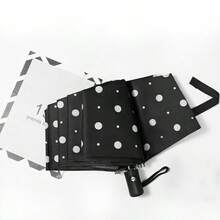 自动时尚简约波点图案黑色涂层防紫外线户外便携折叠伞，春夏精选，伴娘礼物，房间装饰，卧室装饰，海滩，旅行，男女皆宜，度假可爱小物，母亲节礼物，卧室装饰，花园，厨房装饰，夏季，海滩，旅行必备，房间装饰，软萌，毕业季，户外，花园，旅行必备，便携必备，海滩必备，毕业季，毕业典礼，毕业礼物，毕业礼物，毕业礼物，毕业礼物，祝贺毕业，祝贺毕业，优秀毕业生，毕业典礼，毕业派对，户外必备，旅行便携，徒步旅行必备，露营必备，便携工具，夏季必备，夏季便携 - 彩色 - 查看 16