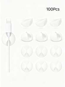 3个带粘钩的电缆夹，电缆管理系统，颜色随机，男士工具 - 預設 - 查看 20