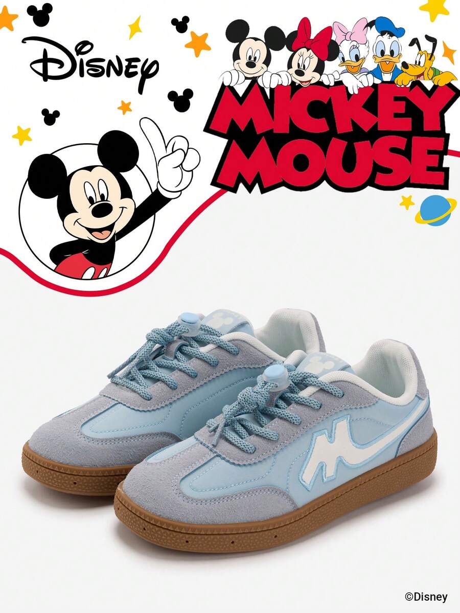 Disney 1 Pair Kids' Sneakers, Suitable For Daily Wear, Festivals, Sports, Outdoor Activities, Comfortable, Non-Slip, Durable, Breathable (Boys' Sneakers, Boys' Skate Shoes, Kids' Sports Shoes, Girls' Sneakers, Girls' Skate Shoes) - Baby Blue - View 1