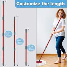 Adjustable Spin Mop Handle With 4-Section Extension Design - màuA - Xem 5