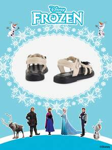 Disney Frozen Authorized Collaboration 1 Pair Children's Princess Sandals,  Princess Sandals, Anna Princess Sandals, Arendelle Princess Sandals, Suitable For Daily, Festival, Sports, Outdoor Wear, Comfortable, Non-Slip, Breathable - Beige - View 3