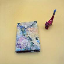 1pc Handmade Oil Painting Style Fabric Book Cover, Notebook Journal Fabric Book Sleeve, Gift For Book Lovers, Couples, Family - Single Piece - View 8