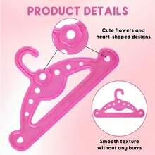 20个装婴儿衣架，娃娃衣架，适用于婴儿衣服和娃娃衣服，可用于娃娃衣柜。 - 彩色 - 查看 6