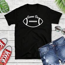Camiseta de fútbol para el día del partido - Camiseta de la temporada de fútbol - Idea de regalo de fútbol escolar - Uniforme de equipo de fútbol - Negro 3 - Ver 1